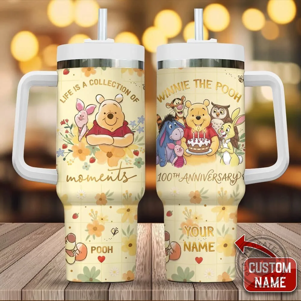 Personalized Stainless Steel Tumbler for Winnie the Pooh's 100th Anniversary