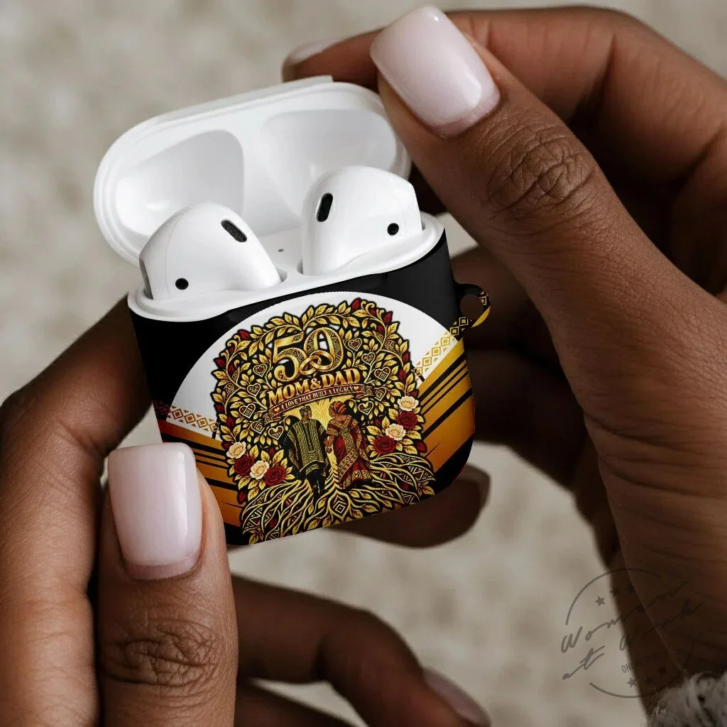 African American 50th Wedding Anniversary Mom and Dad Golden Legacy AirPods Case 8 African American 50th Wedding Anniversary Mom and Dad Golden Legacy AirPods Case