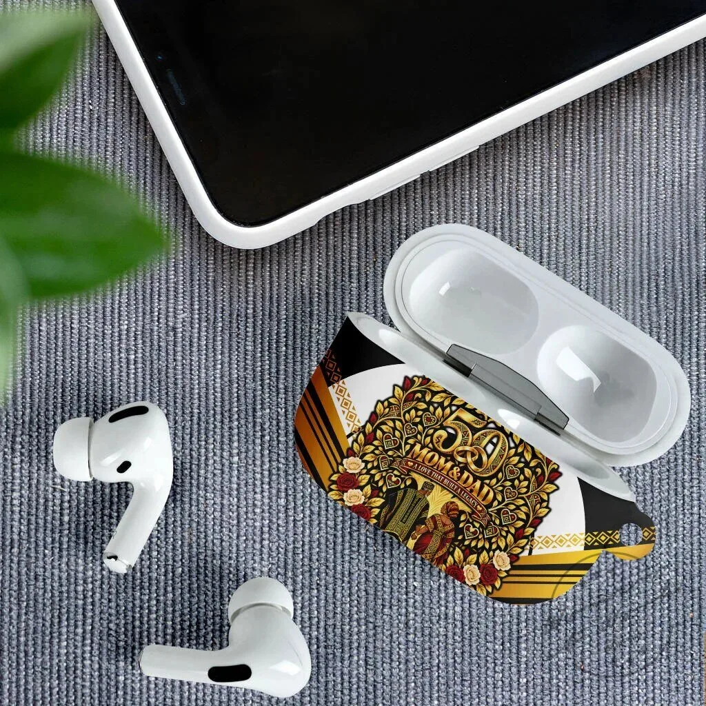 African American 50th Wedding Anniversary Mom and Dad Golden Legacy AirPods Case 9 African American 50th Wedding Anniversary Mom and Dad Golden Legacy AirPods Case