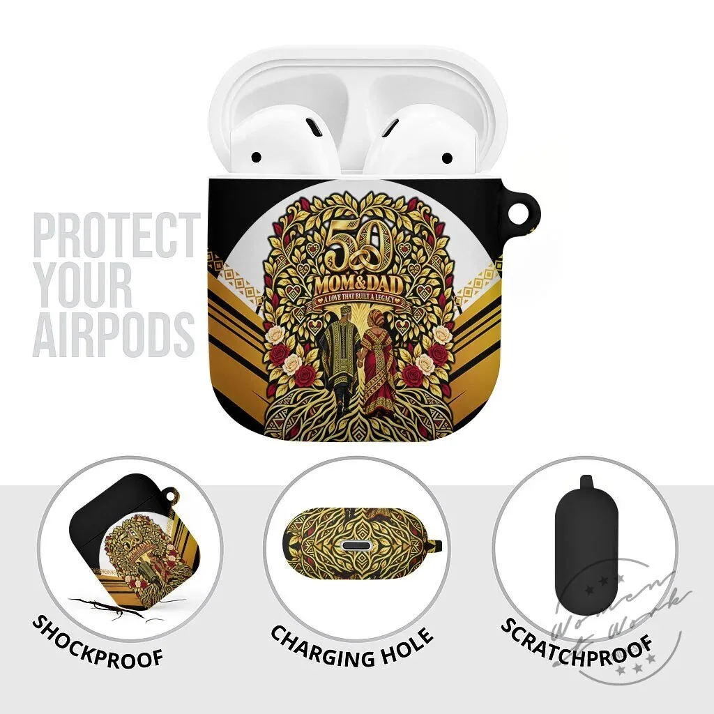 African American 50th Wedding Anniversary Mom and Dad Golden Legacy AirPods Case 11 African American 50th Wedding Anniversary Mom and Dad Golden Legacy AirPods Case