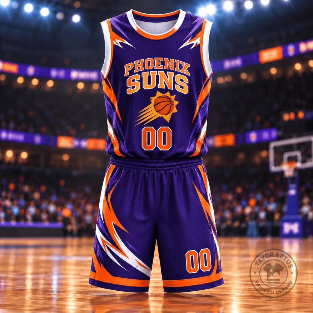 Phoenix Suns NBA Personalized Basketball Jersey and Shorts Set Phoenix Suns NBA Personalized Basketball Jersey and Shorts Set