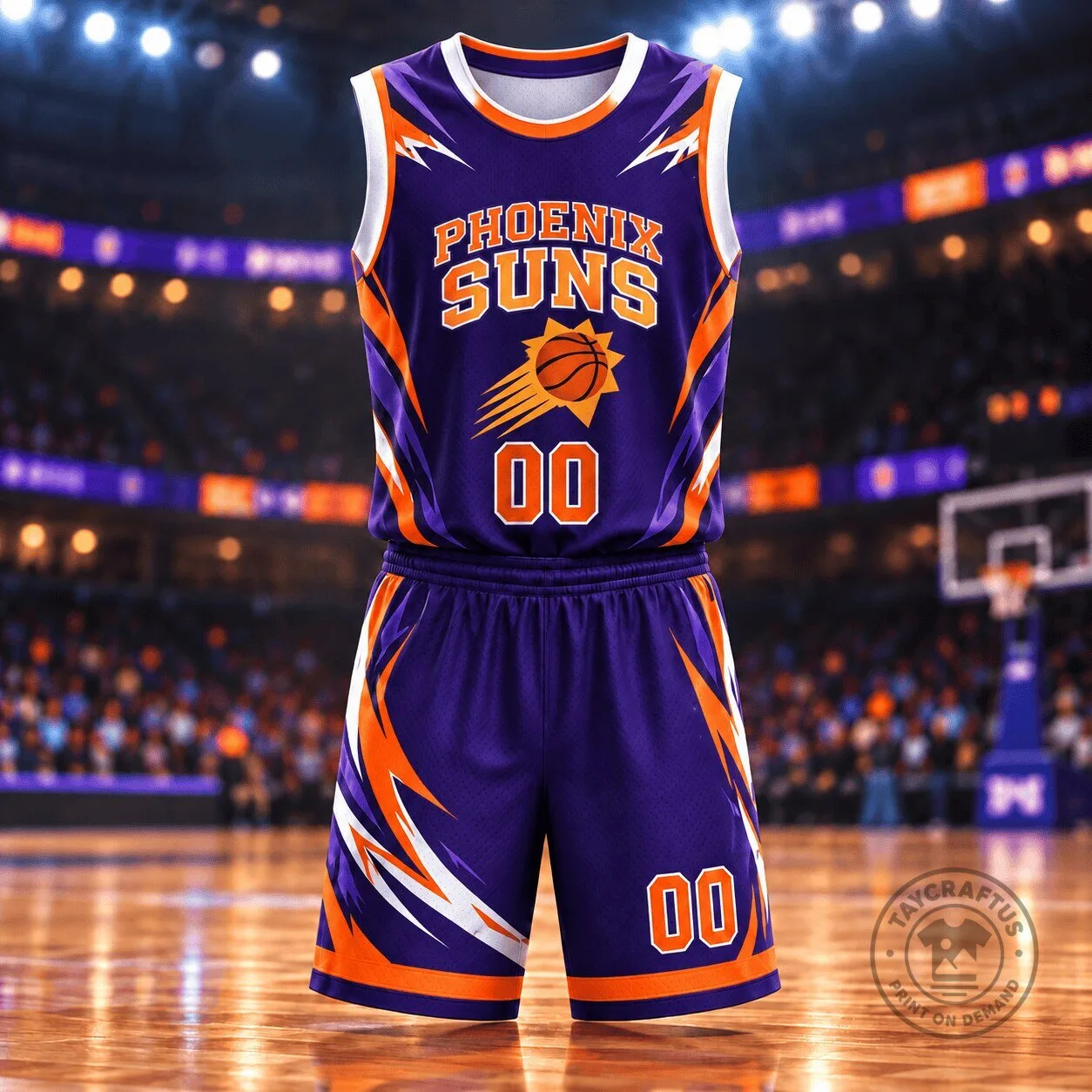 Phoenix Suns NBA Personalized Basketball Jersey and Shorts Set