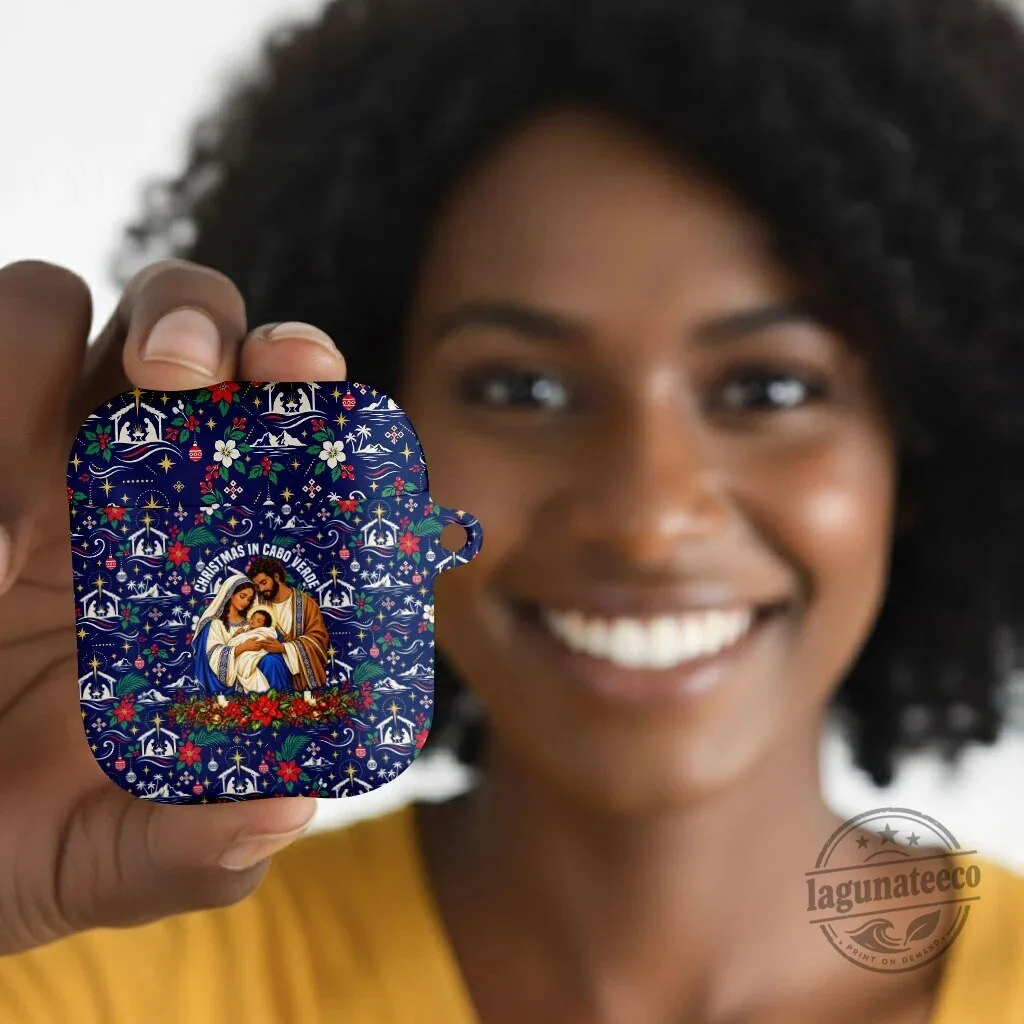 Christmas in Cabo Verde Nativity Scene AirPods Case 7 Christmas in Cabo Verde Nativity Scene AirPods Case