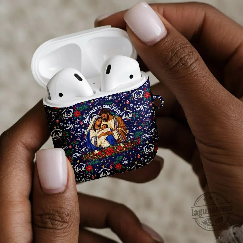 Christmas in Cabo Verde Nativity Scene AirPods Case 8 Christmas in Cabo Verde Nativity Scene AirPods Case