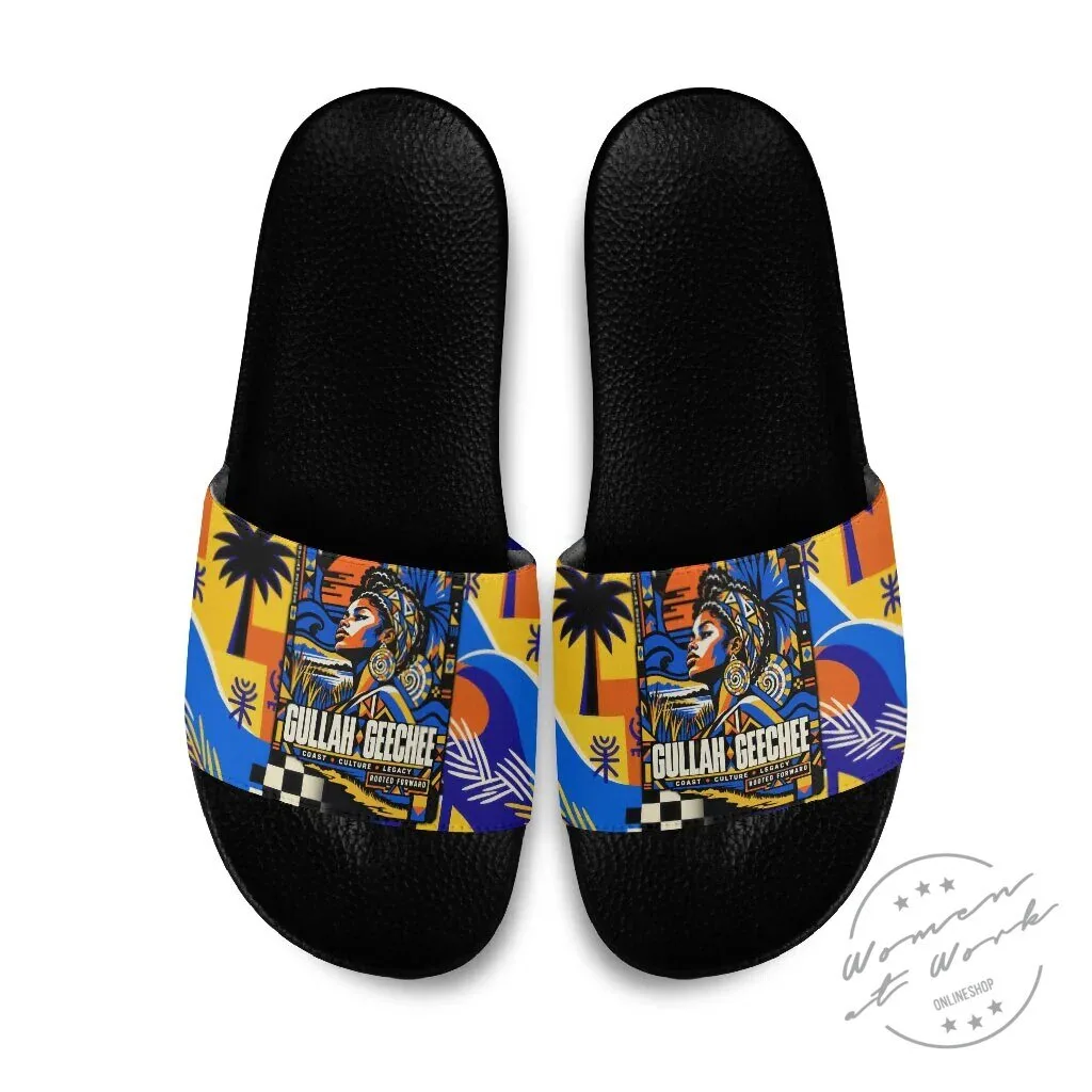 Gullah Geechee African American Culture Legacy Slide Sandals