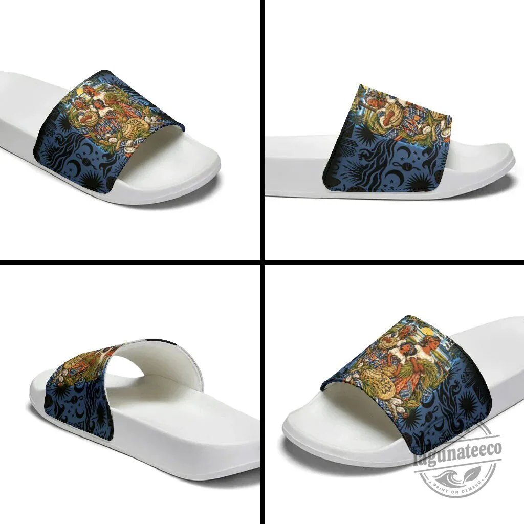 African American Gullah Geechee Sweetgrass Basket Coastal Slide Sandals 11 African American Gullah Geechee Sweetgrass Basket Coastal Slide Sandals