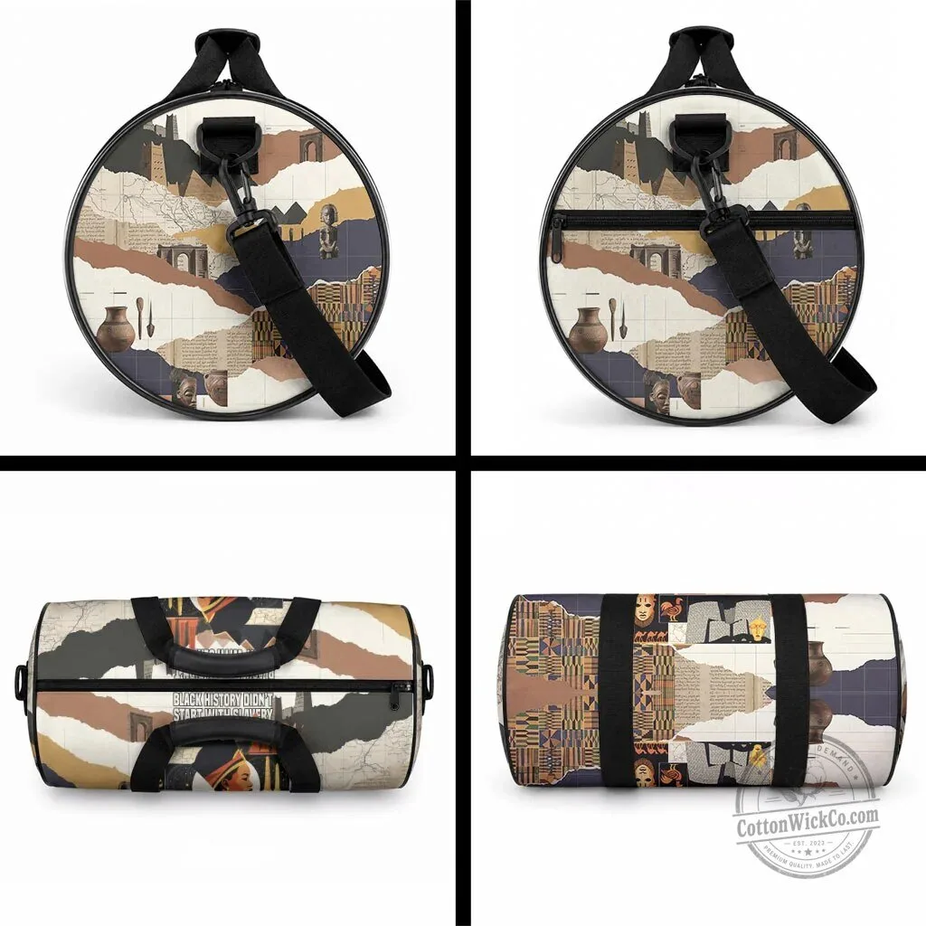 Black History Didn't Start With Slavery African Heritage Duffle Bag 7 Black History Didn