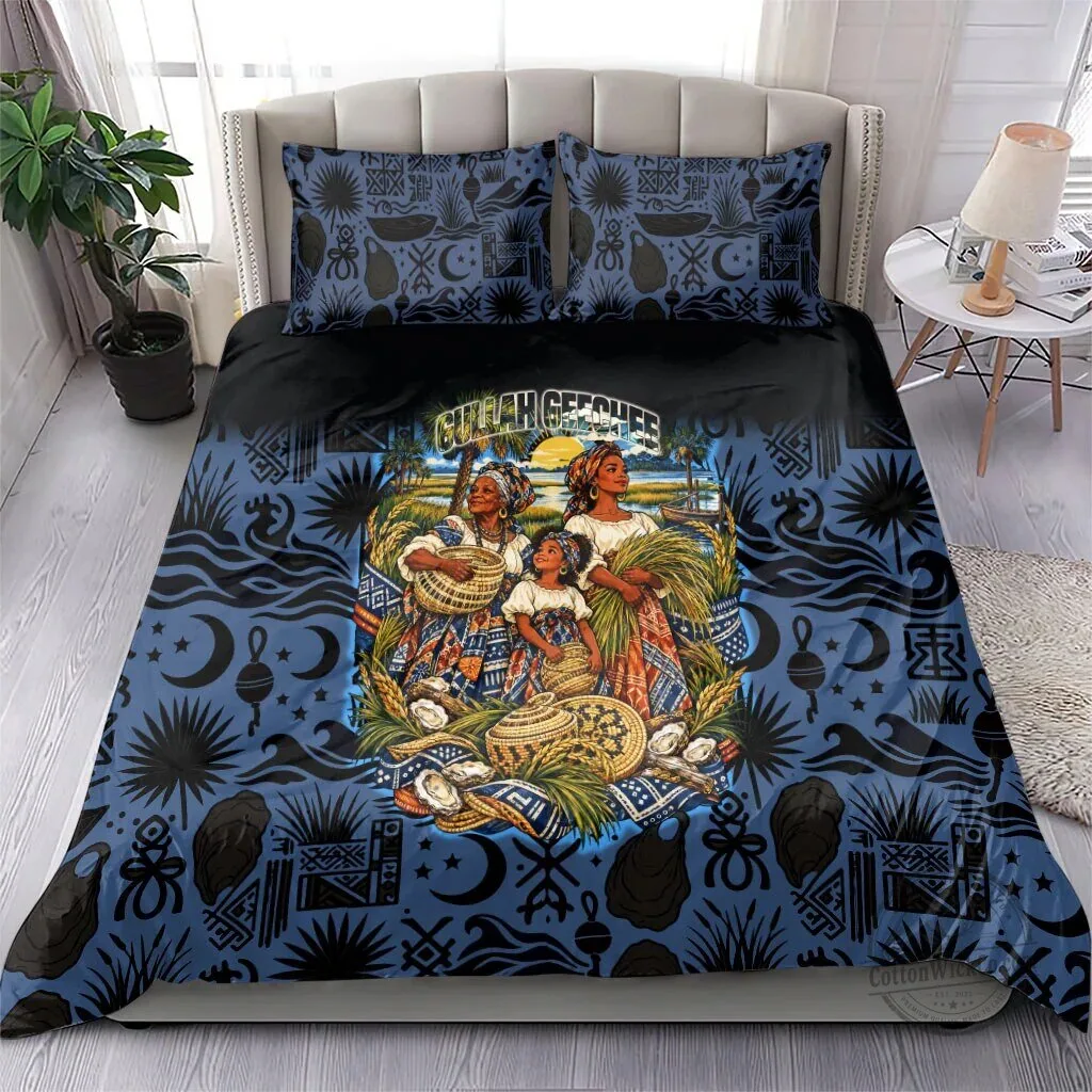 Gullah Geechee African American Sweetgrass Basket Coastal Bedding Set 8 Gullah Geechee African American Sweetgrass Basket Coastal Bedding Set