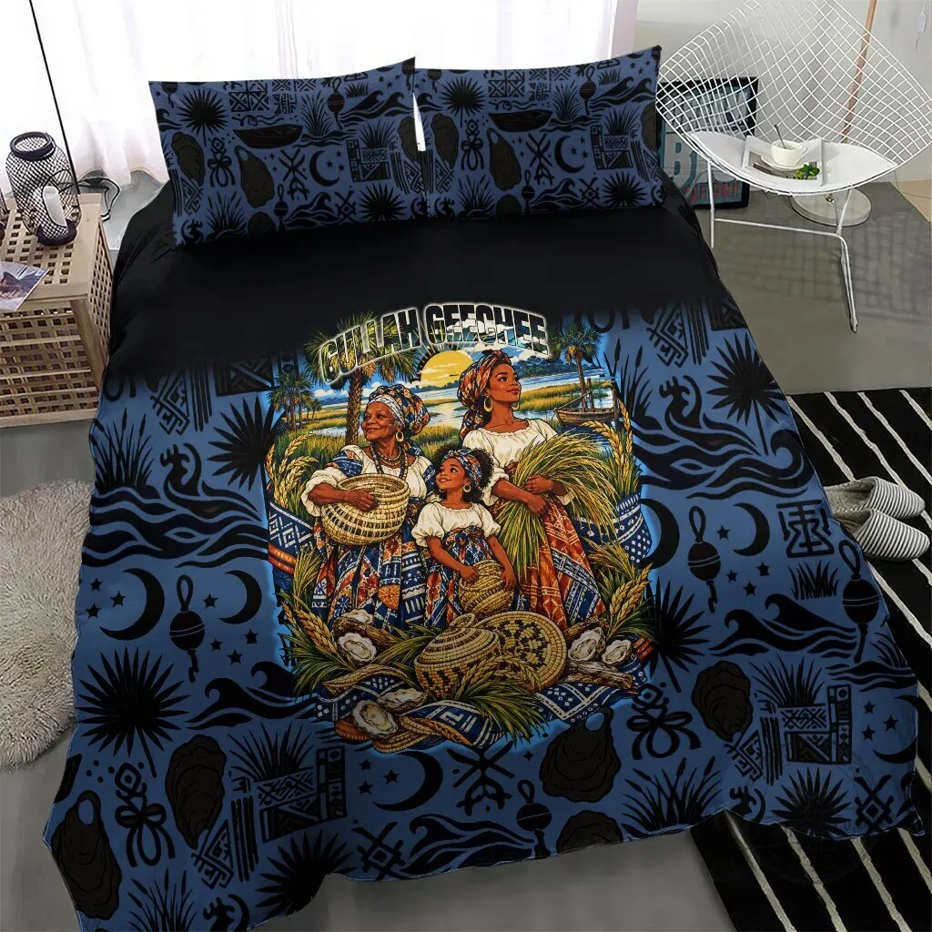 Gullah Geechee African American Sweetgrass Basket Coastal Bedding Set 9 Gullah Geechee African American Sweetgrass Basket Coastal Bedding Set
