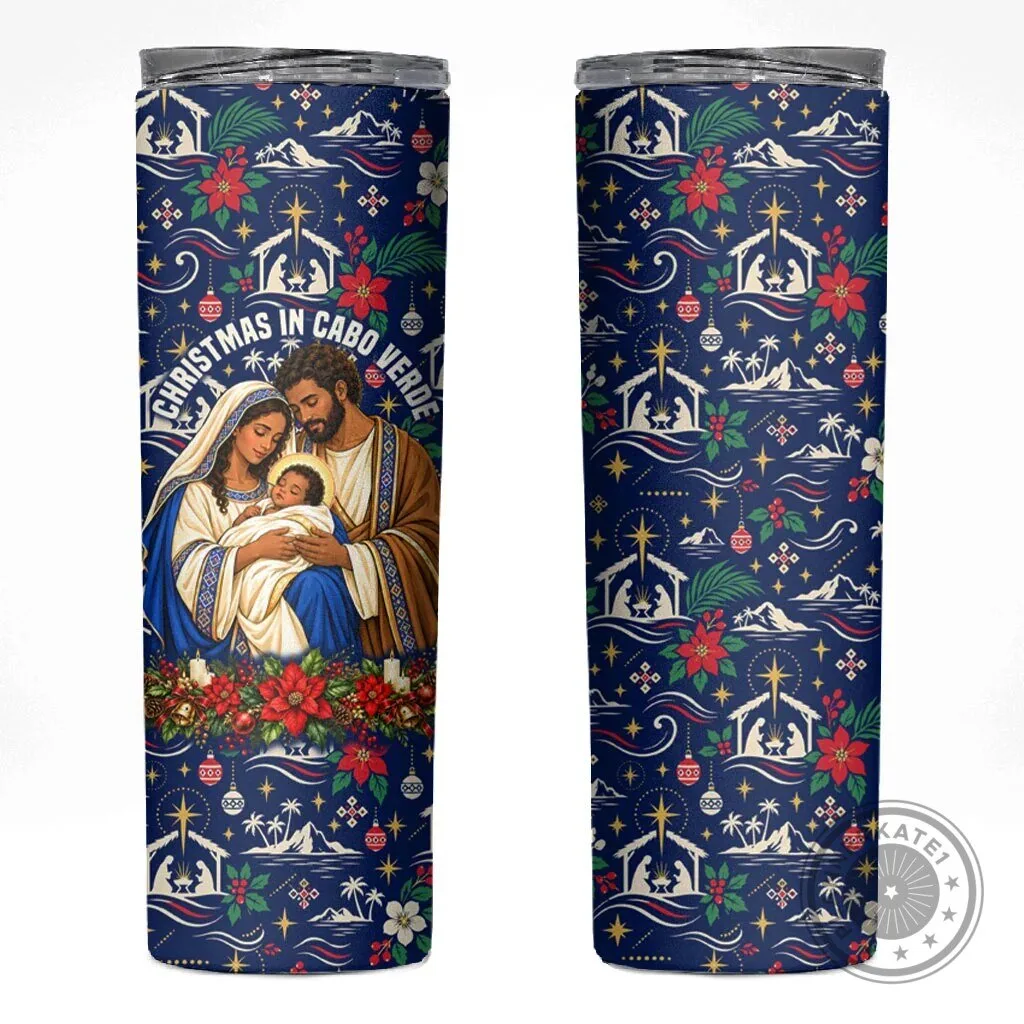 Christmas in Cabo Verde Nativity Scene Holiday Insulated Tumbler