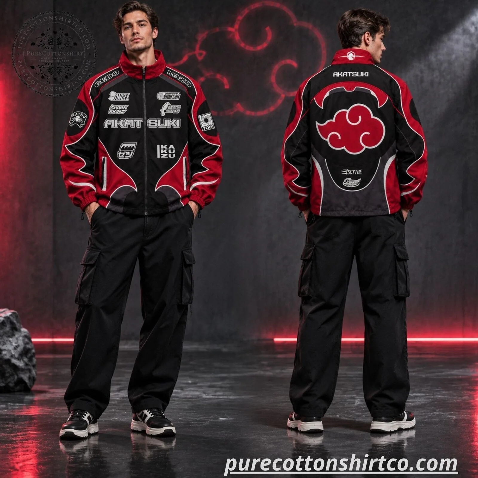 TL x Naruto - Akatsuki Racing Jacket 10 TL x Naruto - Akatsuki Racing Jacket