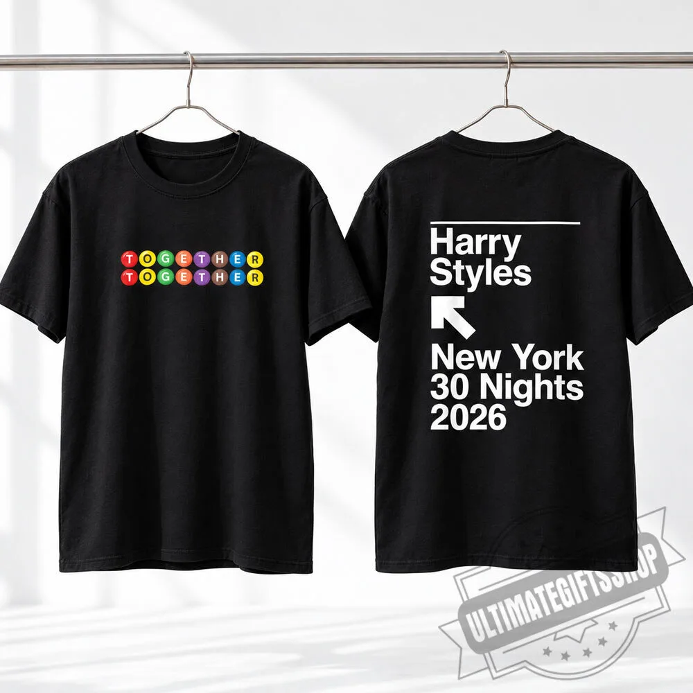 "Exclusive: Harry Styles 2026 NYC Concert Tee - MTA Edition" 26 Harry Styles Together Together New York 30 Nights 2026 MTA T-Shirt