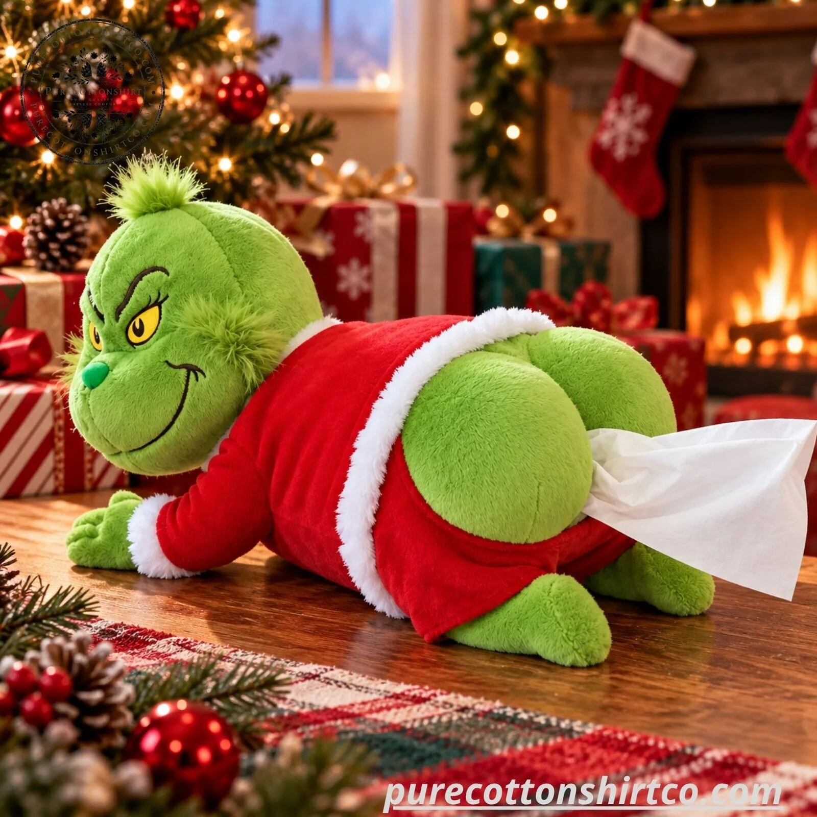 Funny Grinch Plush Tissue Box Cover - Christmas Butt Tissue Holder Decor - Flash Sale 5 Funny Grinch Plush Tissue Box Cover - Christmas Butt Tissue Holder Decor