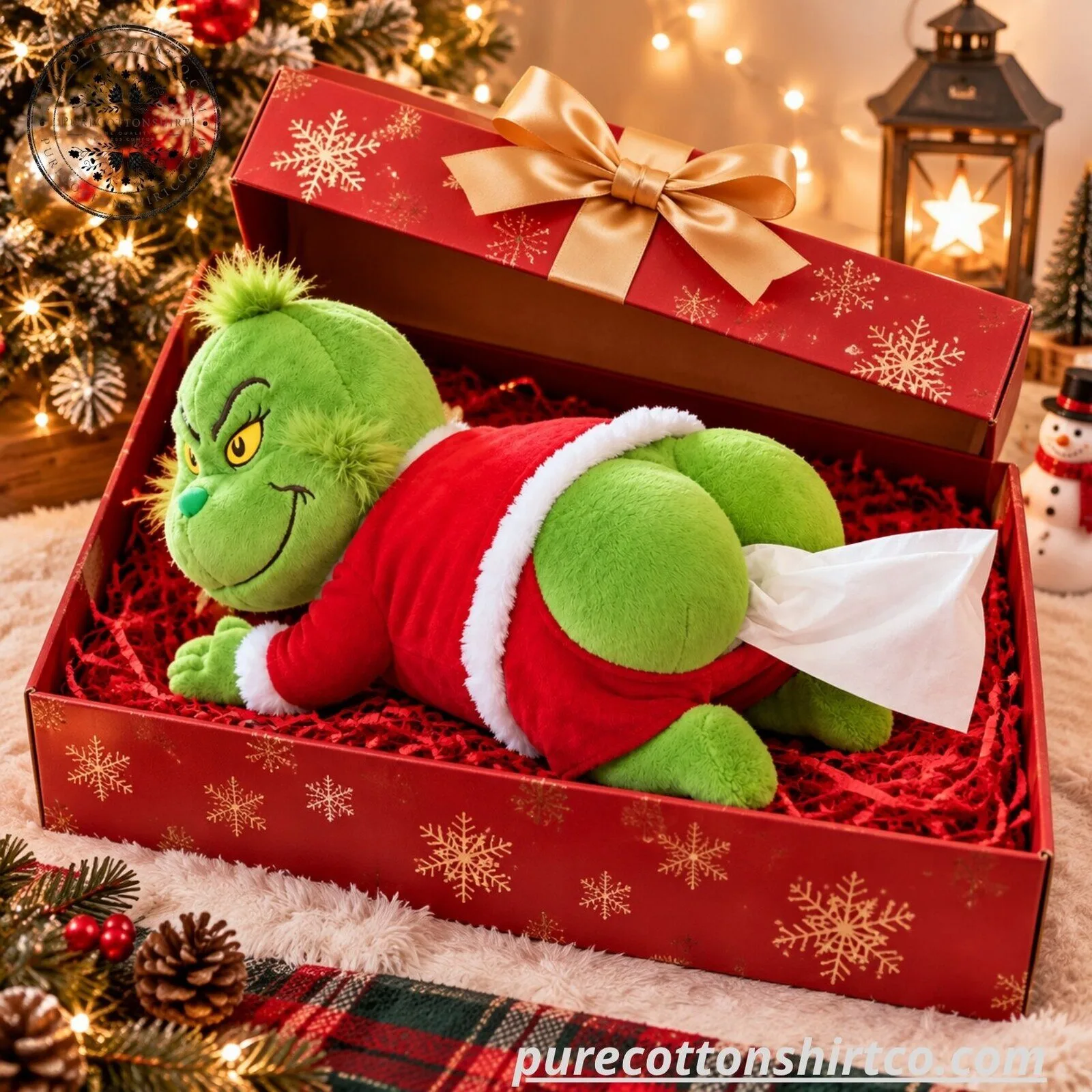 Funny Grinch Plush Tissue Box Cover - Christmas Butt Tissue Holder Decor - Flash Sale 6 Funny Grinch Plush Tissue Box Cover - Christmas Butt Tissue Holder Decor