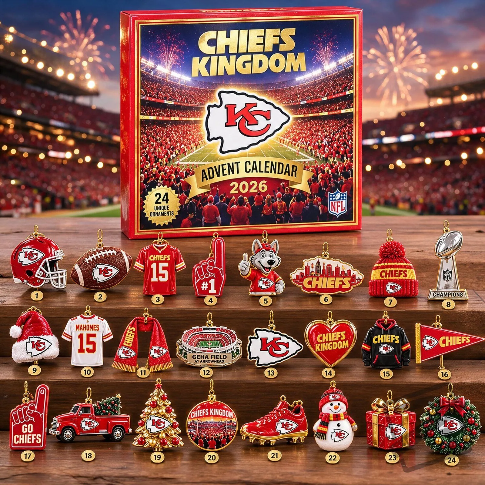 Chiefs Kingdom NFL Advent Calendar 2026 Chiefs Kingdom NFL Advent Calendar 2026 for Football Fans – image 3 of 3
