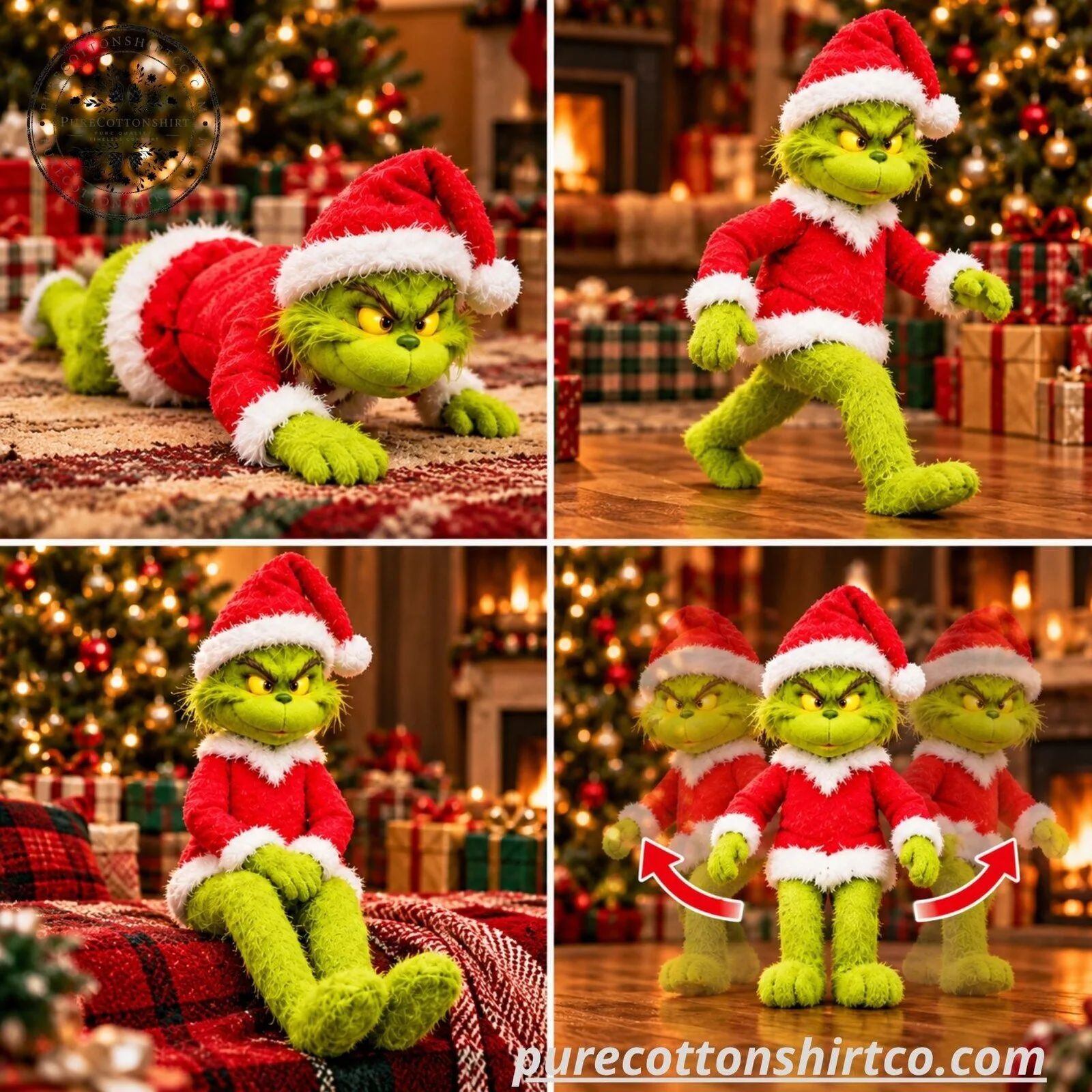 The Mischief Grinch Remote Control Animatronic Plush - Christmas Tradition Toy Set 5 The Mischief Grinch Remote Control Animatronic Plush - Christmas Tradition Toy Set
