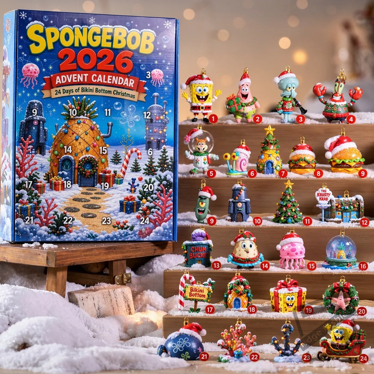Spongebob 2026 Advent Calendar Spongebob 2026 Advent Calendar: Bikini Bottom Holiday Countdown – image 2 of 3