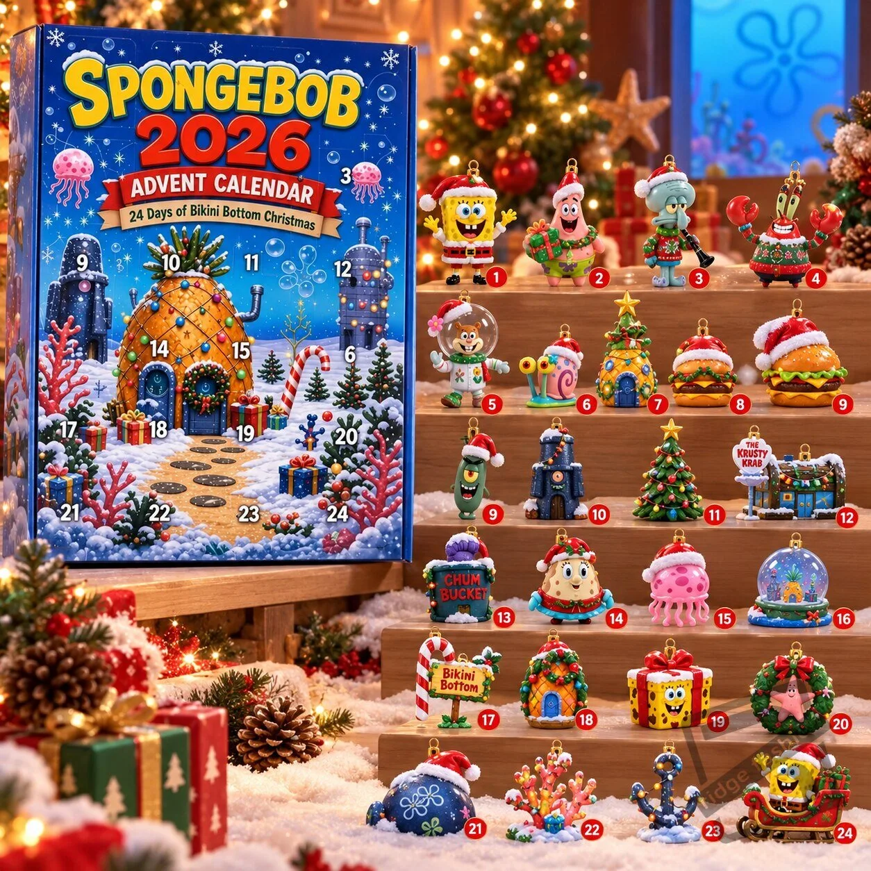 Spongebob 2026 Advent Calendar Spongebob 2026 Advent Calendar: Bikini Bottom Holiday Countdown – image 3 of 3