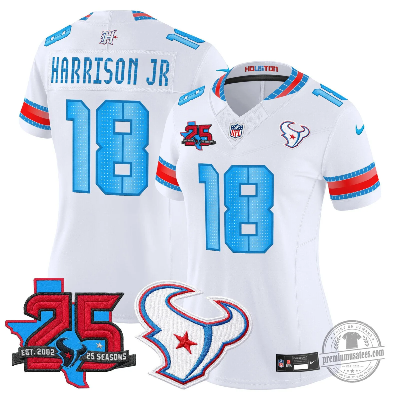 Marvin Harrison Jr. Houston Texans 25th Anniversary Vapor Limited Football Jersey