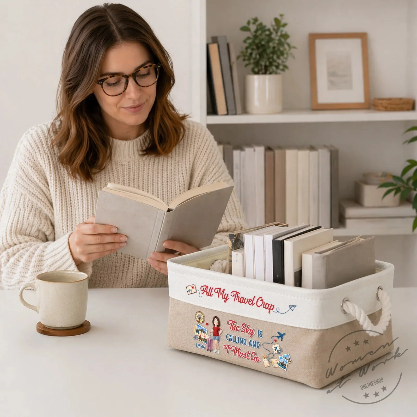 Personalized All My Travel Crap The Sky Is Calling And I Must Go Storage Basket 9 Personalized All My Travel Crap The Sky Is Calling And I Must Go Storage Basket