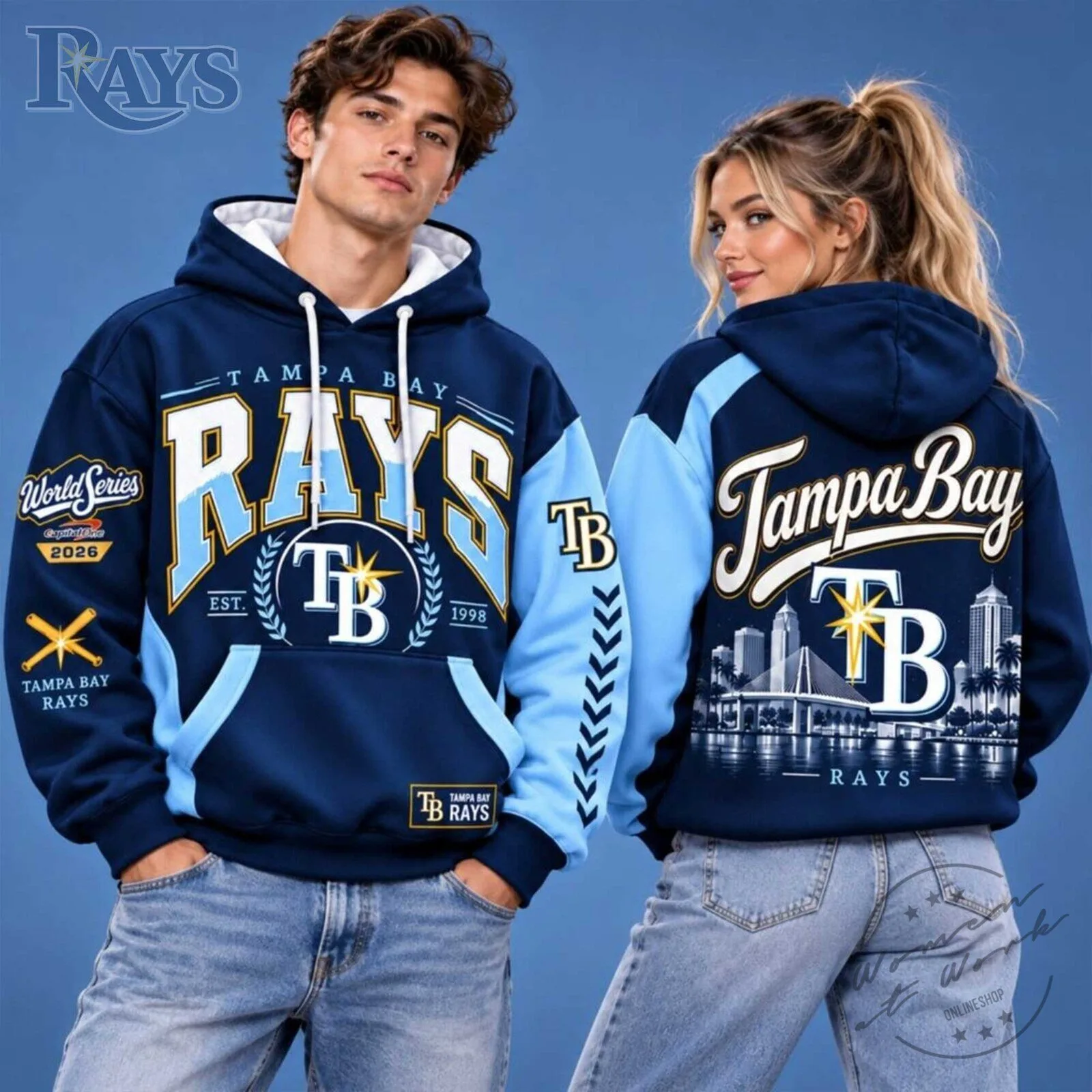 Tampa Bay Rays World Series 2026 Est. 1998 Baseball Team Hoodie