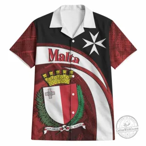 Malta Republic Day Maltese Cross Coat of Arms Hawaiian Shirt