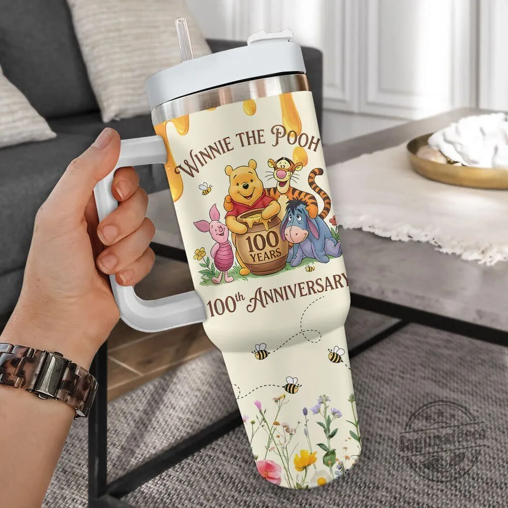 Winnie the Pooh 100th Anniversary 1926-2026 Friendship Tumbler 5 Winnie the Pooh 100th Anniversary 1926-2026 Friendship Tumbler
