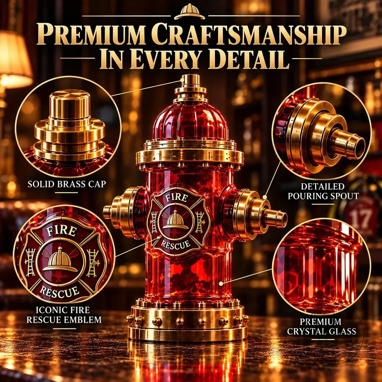 Firefighter Hydrant Whiskey Decanter for Those Who Answer The Call 15 Firefighter Hydrant Whiskey Decanter for Those Who Answer The Call