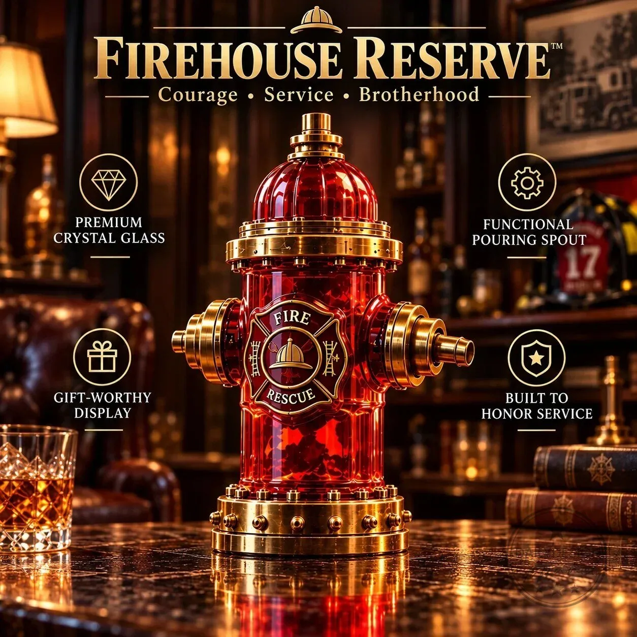 Firefighter Hydrant Whiskey Decanter for Those Who Answer The Call 17 Firefighter Hydrant Whiskey Decanter for Those Who Answer The Call