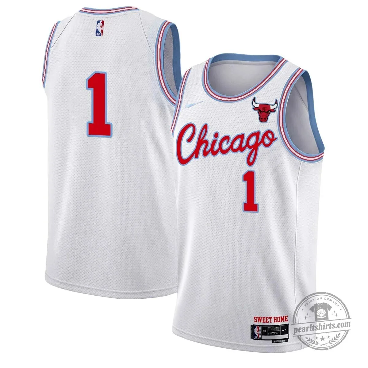 Chicago Bulls Jones Number 30 White Basketball Jersey 25 Chicago Bulls Jones Number 30 White Basketball Jersey