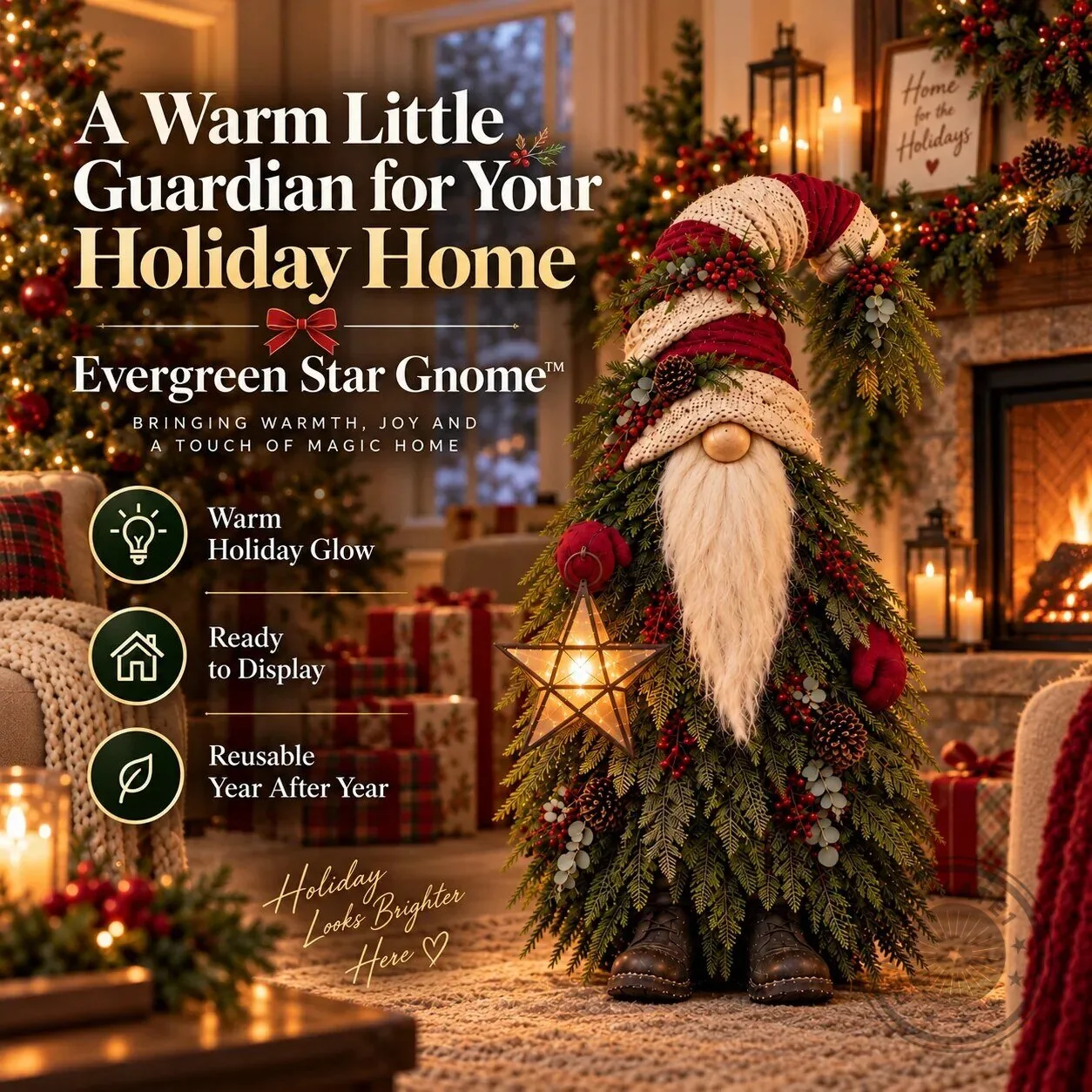 Christmas Evergreen Gnome with Star Lantern Holiday Decoration 23 Christmas Evergreen Gnome with Star Lantern Holiday Decoration