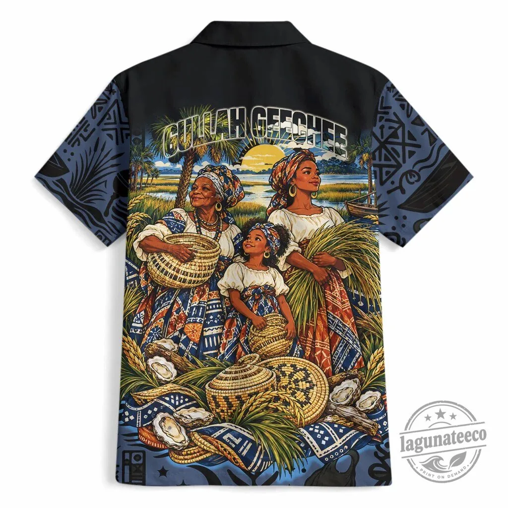 Gullah Geechee Rooted in Heritage Sweetgrass Basket African American Hawaiian Shirt 5 Gullah Geechee Rooted in Heritage Sweetgrass Basket African American Hawaiian Shirt