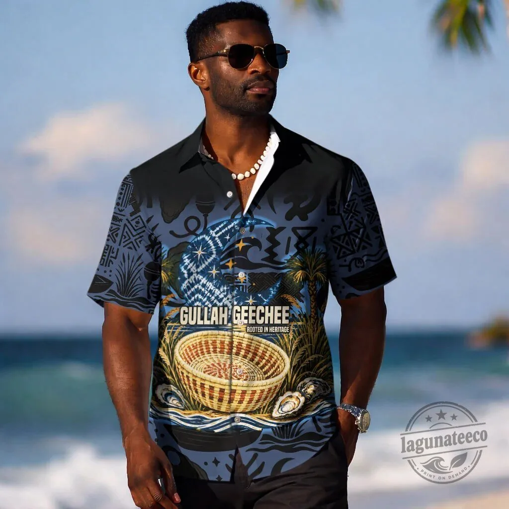 Gullah Geechee Rooted in Heritage Sweetgrass Basket African American Hawaiian Shirt 6 Gullah Geechee Rooted in Heritage Sweetgrass Basket African American Hawaiian Shirt