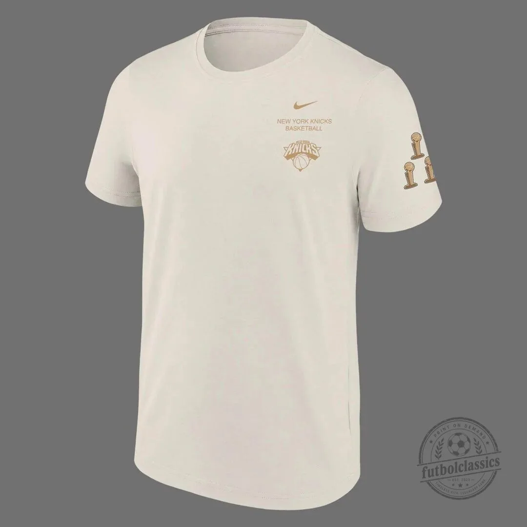 New York Knicks 2026 NBA Champions Standard Issue Cream T-Shirt 4 New York Knicks 2026 NBA Champions Standard Issue Cream T-Shirt