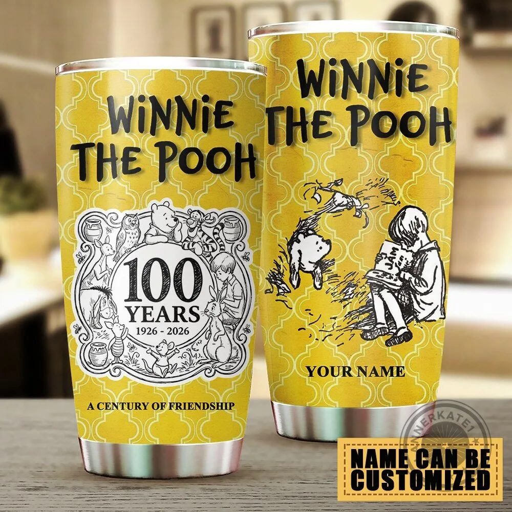Stainless Steel Tumbler for the 100th Anniversary of Winnie The Pooh – Personalized Design