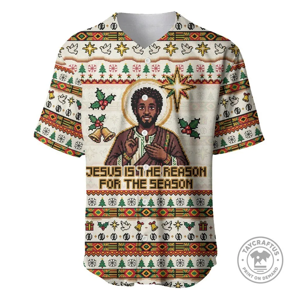 Ghana Jesus Is The Reason For The Season Christmas Baseball Jersey 3 Ghana Jesus Is The Reason For The Season Christmas Baseball Jersey