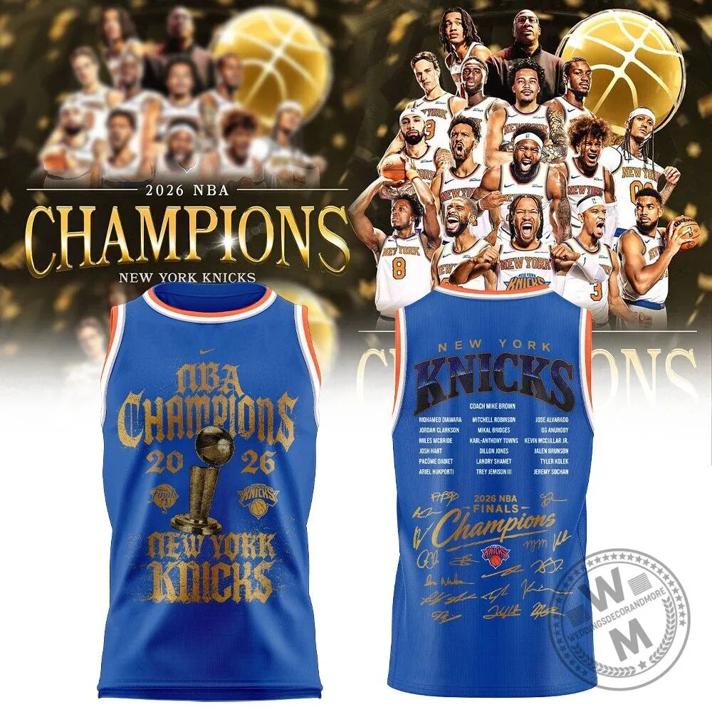 2026 NBA Champions Locker Room Jersey for New York Knicks Basketball Team