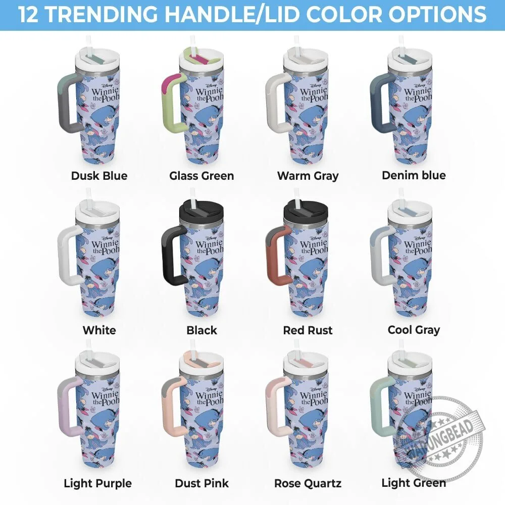 Winnie the Pooh Eeyore Disney 100 Years Celebration 40oz Tumbler with Handle 6 Winnie the Pooh Eeyore Disney 100 Years Celebration 40oz Tumbler with Handle