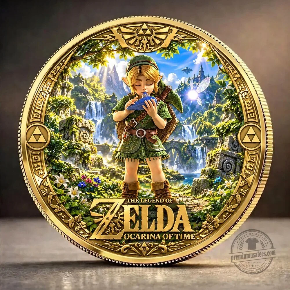 Ocarina of Time Link Commemorative Coin - The Legend of Zelda Collectible Edition 1 Ocarina of Time Link Commemorative Coin - The Legend of Zelda Collectible Edition