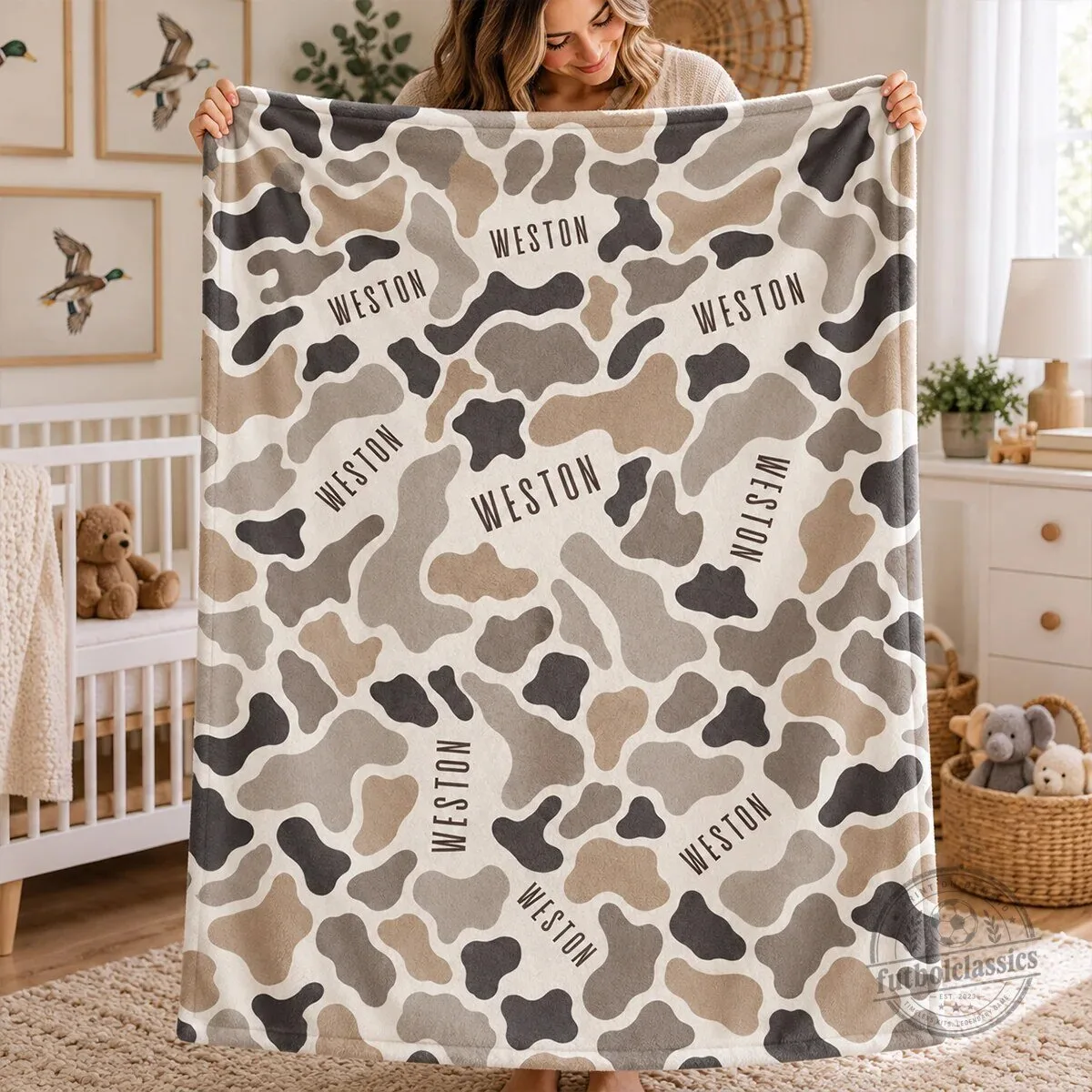 Personalized Camouflage Baby Name Blanket Custom Hunting Theme Nursery Fleece Blanket 14 Personalized Camouflage Baby Name Blanket Custom Hunting Theme Nursery Fleece Blanket