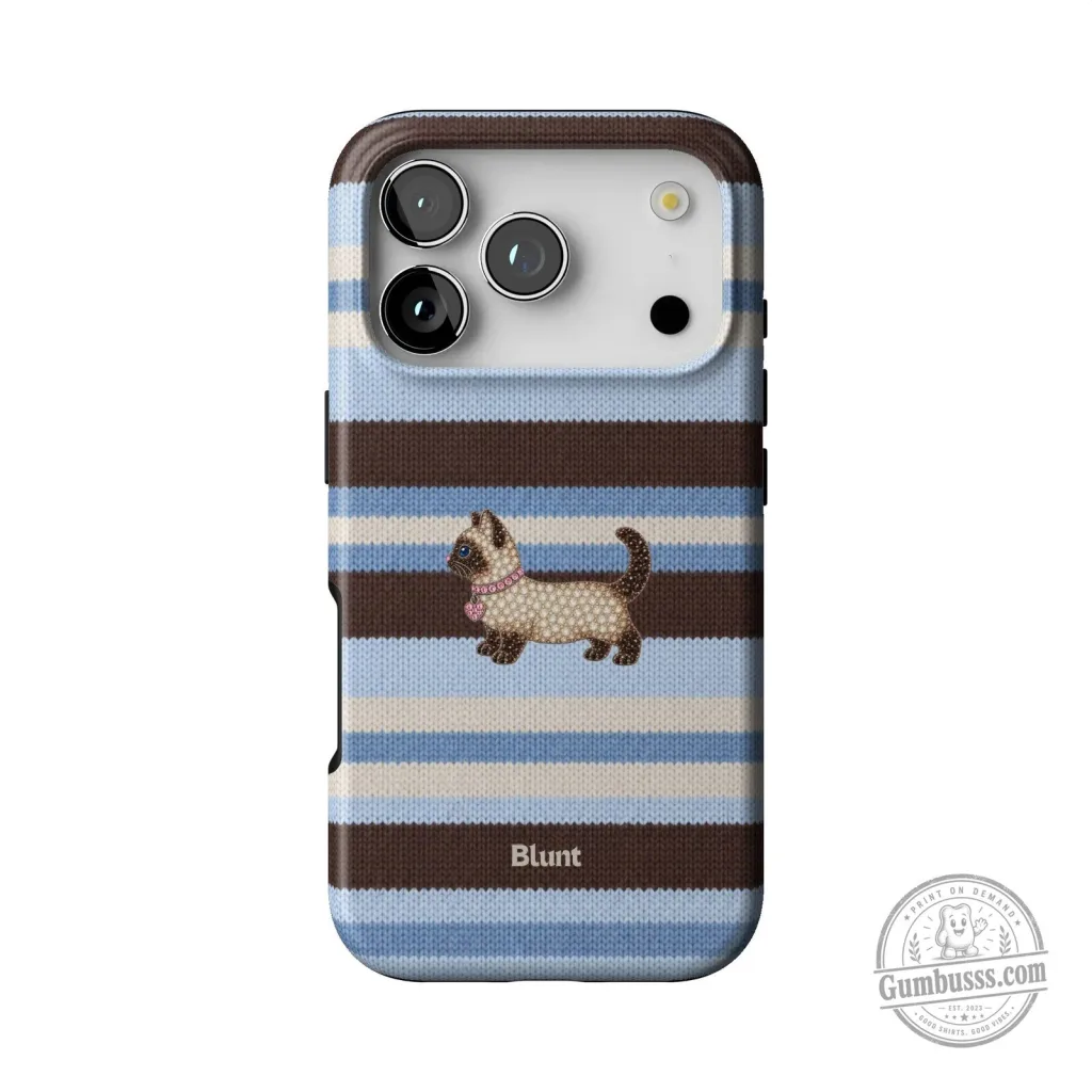 Cute Kitten Striped Pattern Phone Case for iPhone 15 Pro Max Cute Kitten Striped Pattern Phone Case for iPhone 15 Pro Max