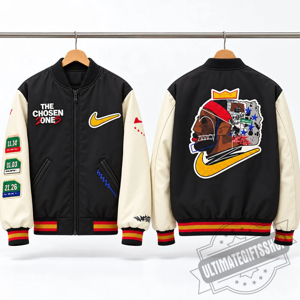 LeBron James The Chosen 2 Ones Matte Bomber Jacket 3 LeBron James The Chosen 2 Ones Matte Bomber Jacket