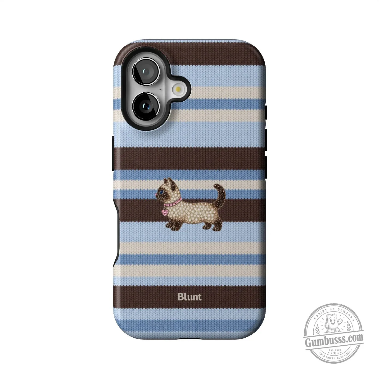 Cute Kitten Striped Pattern Phone Case for iPhone 15 Pro Max 35 Cute Kitten Striped Pattern Phone Case for iPhone 15 Pro Max