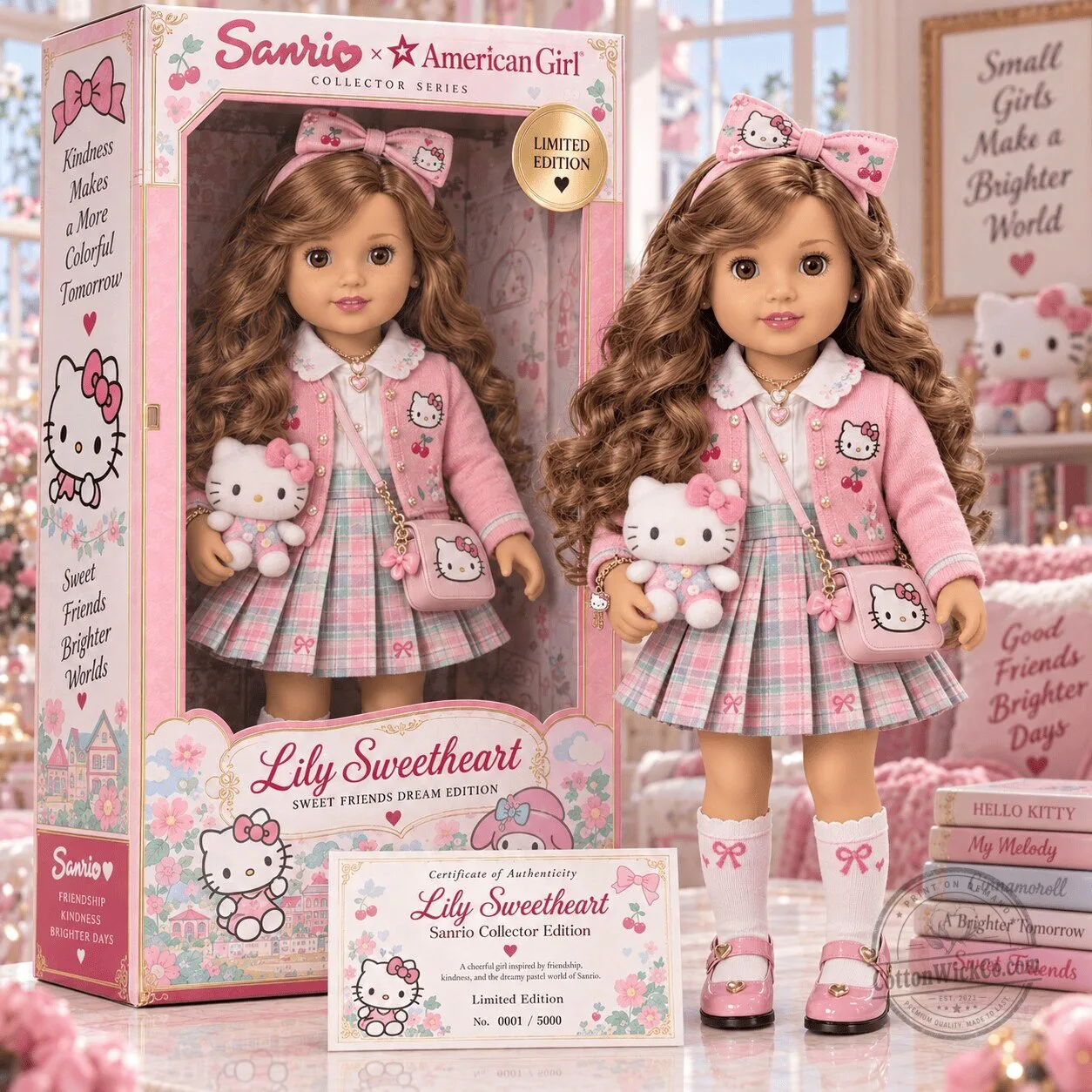 Sanrio Hello Kitty Lily Sweetheart American Girl Collector Series Doll