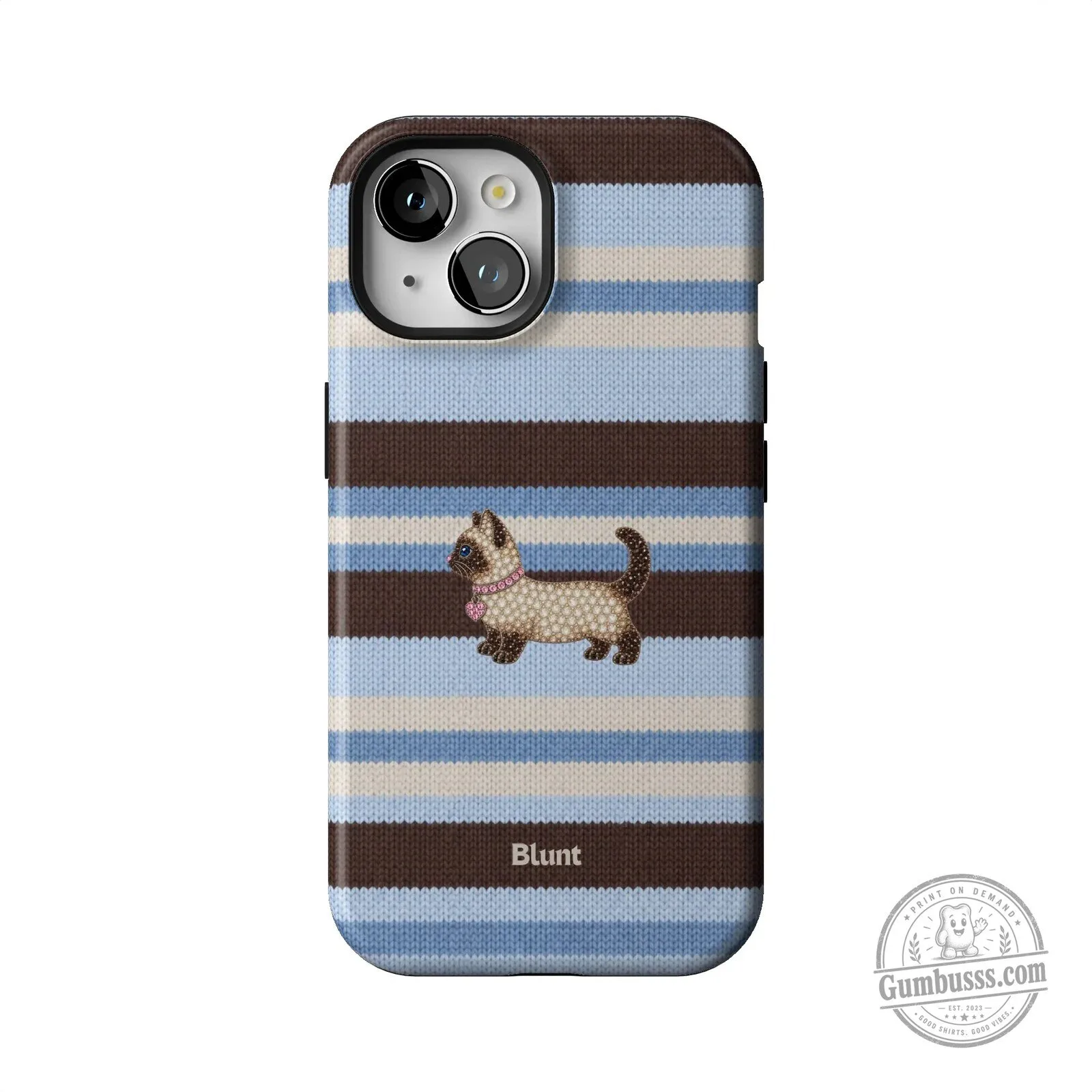 Cute Kitten Striped Pattern Phone Case for iPhone 15 Pro Max 40 Cute Kitten Striped Pattern Phone Case for iPhone 15 Pro Max