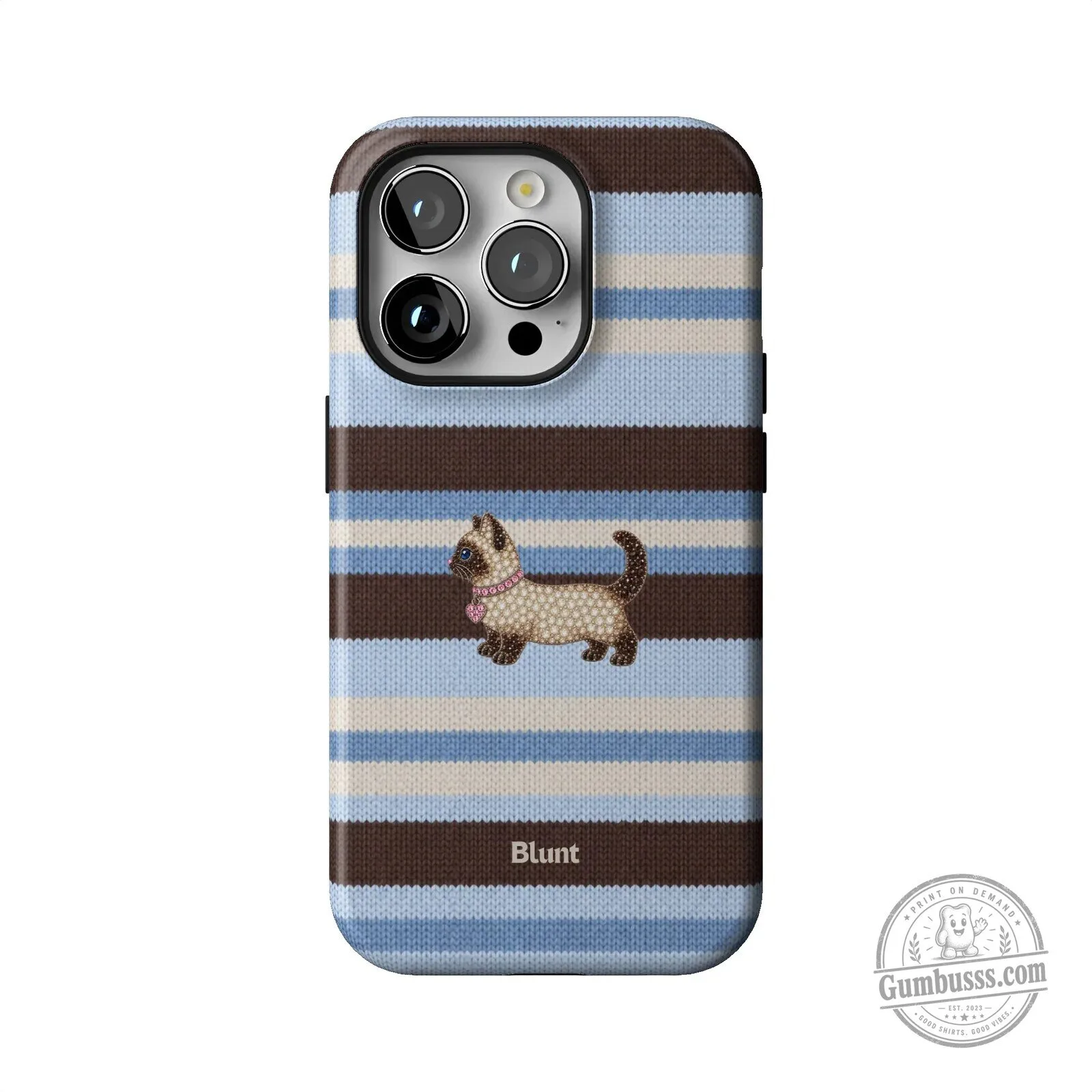 Cute Kitten Striped Pattern Phone Case for iPhone 15 Pro Max 45 Cute Kitten Striped Pattern Phone Case for iPhone 15 Pro Max