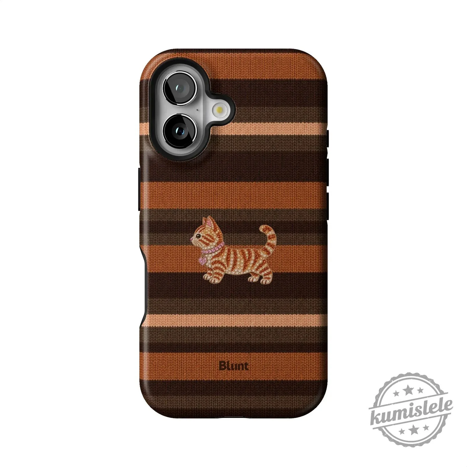 Cute Orange Tabby Cat Knit Pattern iPhone Case for Apple Smartphone Protection 35 Cute Orange Tabby Cat Knit Pattern iPhone Case for Apple Smartphone Protection