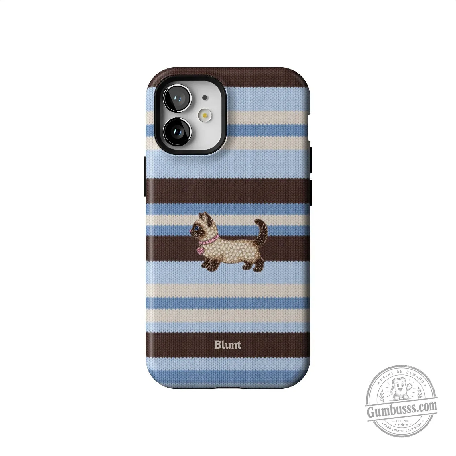 Cute Kitten Striped Pattern Phone Case for iPhone 15 Pro Max 55 Cute Kitten Striped Pattern Phone Case for iPhone 15 Pro Max