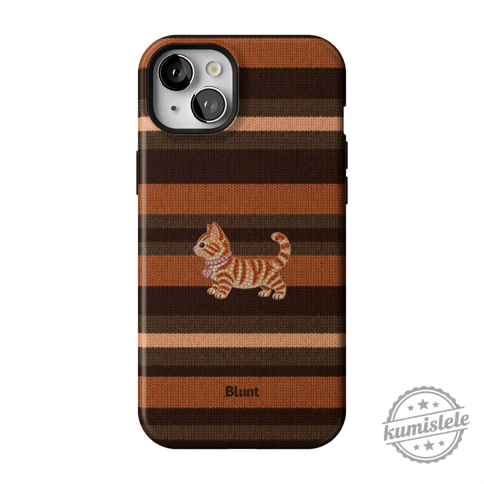 Cute Orange Tabby Cat Knit Pattern iPhone Case for Apple Smartphone Protection 43 Cute Orange Tabby Cat Knit Pattern iPhone Case for Apple Smartphone Protection