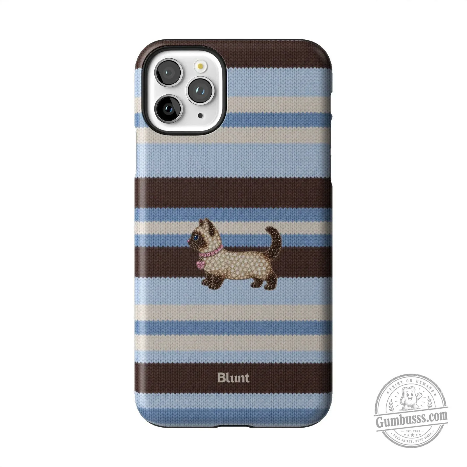 Cute Kitten Striped Pattern Phone Case for iPhone 15 Pro Max 58 Cute Kitten Striped Pattern Phone Case for iPhone 15 Pro Max
